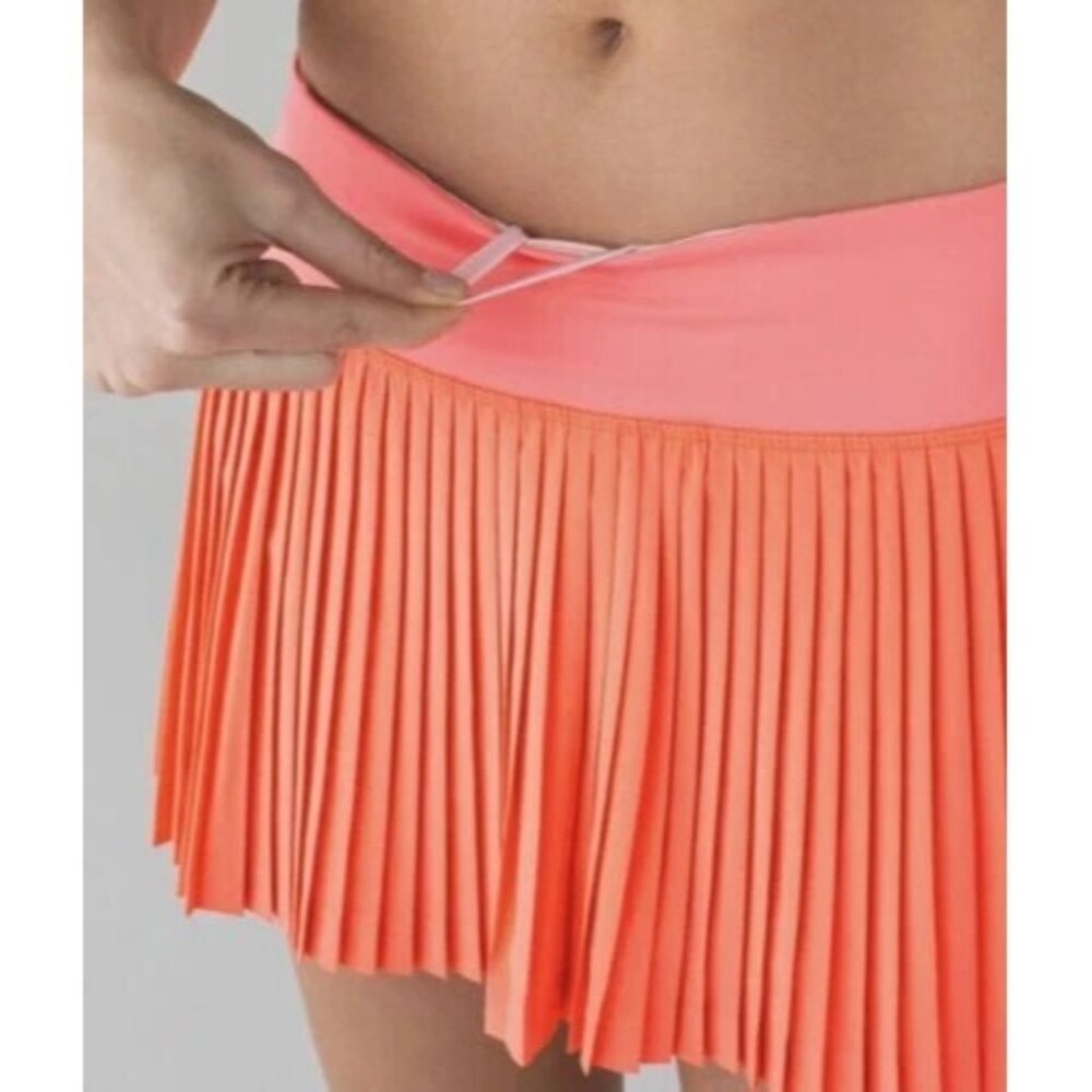 Women’s Lululemon Pleat To Street Skirt II Grapefruit Pink Size 6